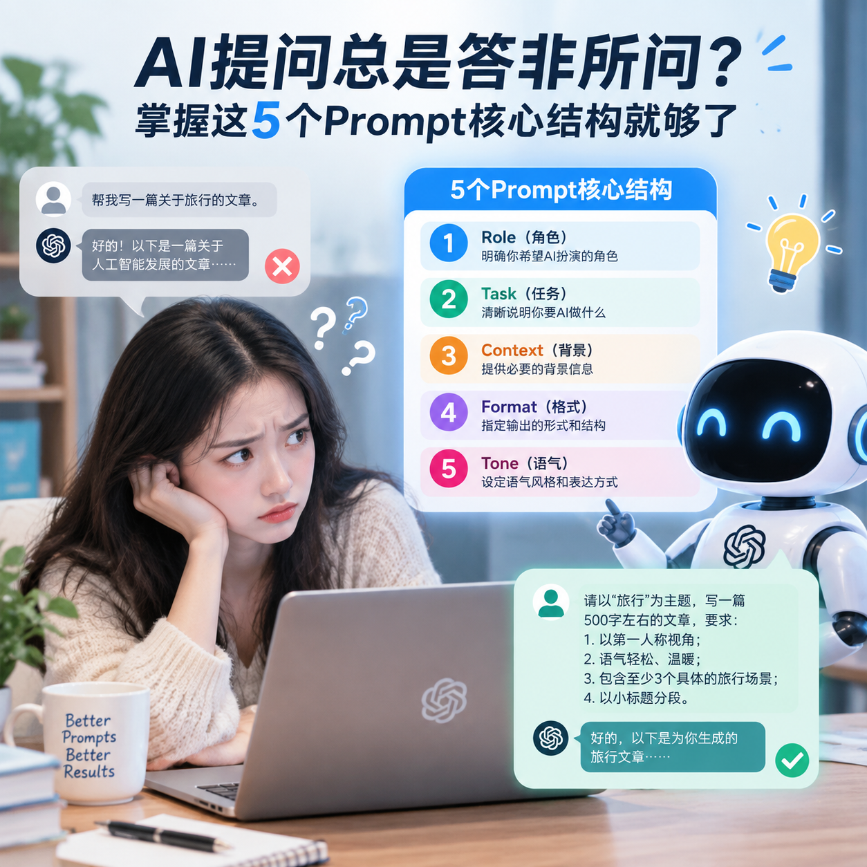 Prompt结构决定输出质量：角色与任务分离原则淡泊智库 - 淡泊明志 智研致远 | 专注大模型实战 - 提示词库与AI工具导航淡泊智库 - 专注大模型实战教程、AI提示词库与工具聚合导航 | DanBo.cc
