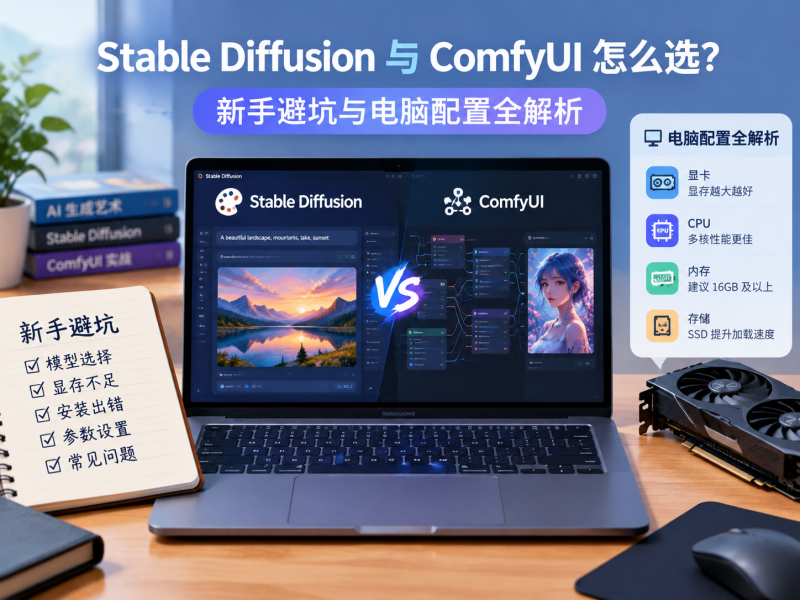 Stable Diffusion 与 ComfyUI 怎么选？新手避坑与电脑配置全解析淡泊智库 - 淡泊明志 智研致远 | 专注大模型实战 - 提示词库与AI工具导航淡泊智库